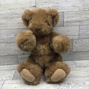 Vermont Teddy Bear Company Brown Bear Plush Jointed Handmade Stuffed Animal